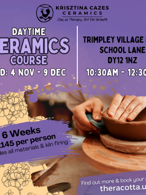 November 2026 Daytime Ceramics Course