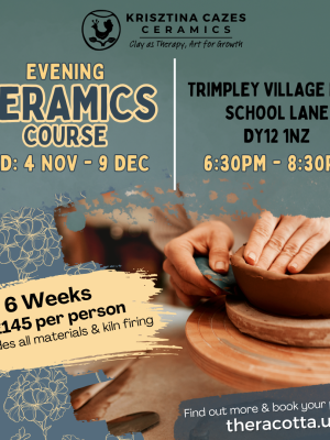 November 2026 Evening Ceramics Course